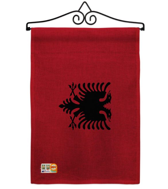 Albania - Nationality Flags of the World Vertical Impressions Decorative Flags HG140003 Made In USA - Image 11