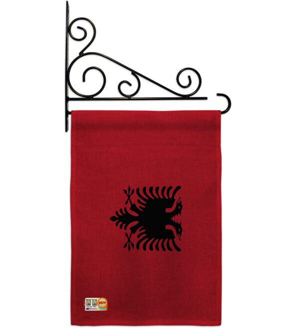 Albania - Nationality Flags of the World Vertical Impressions Decorative Flags HG140003 Made In USA - Image 13