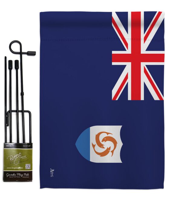 Anguilla - Nationality Flags of the World Vertical Impressions Decorative Flags HG140008 Made In USA - Image 5