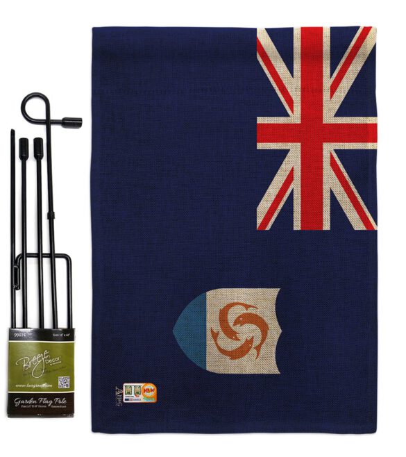 Anguilla - Nationality Flags of the World Vertical Impressions Decorative Flags HG140008 Made In USA - Image 10