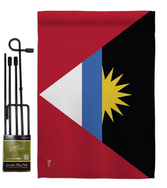 Antigua & Barbuda - Nationality Flags of the World Vertical Impressions Decorative Flags HG140009 Made In USA - Image 5