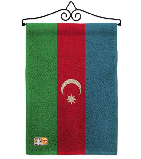 Azerbaijan - Nationality Flags of the World Vertical Impressions Decorative Flags HG140018 Made In USA - Image 11