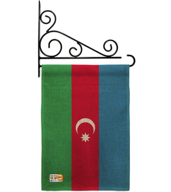 Azerbaijan - Nationality Flags of the World Vertical Impressions Decorative Flags HG140018 Made In USA - Image 13
