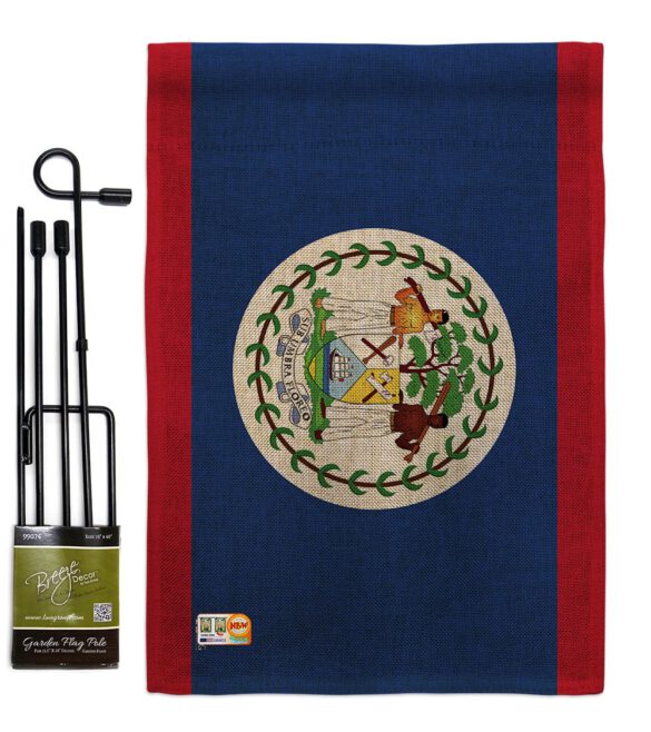 Belize - Nationality Flags of the World Vertical Impressions Decorative Flags HG140028 Made In USA - Image 9
