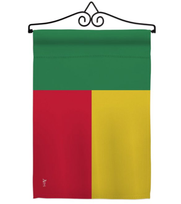 Benin - Nationality Flags of the World Vertical Impressions Decorative Flags HG140029 Made In USA - Image 7
