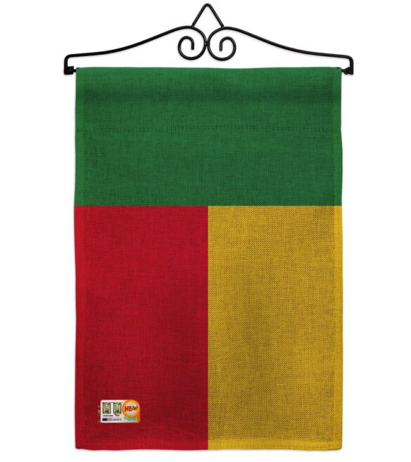 Benin - Nationality Flags of the World Vertical Impressions Decorative Flags HG140029 Made In USA - Image 10