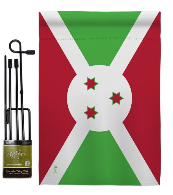 Burundi - Nationality Flags of the World Vertical Impressions Decorative Flags HG140043 Made In USA - Image 4