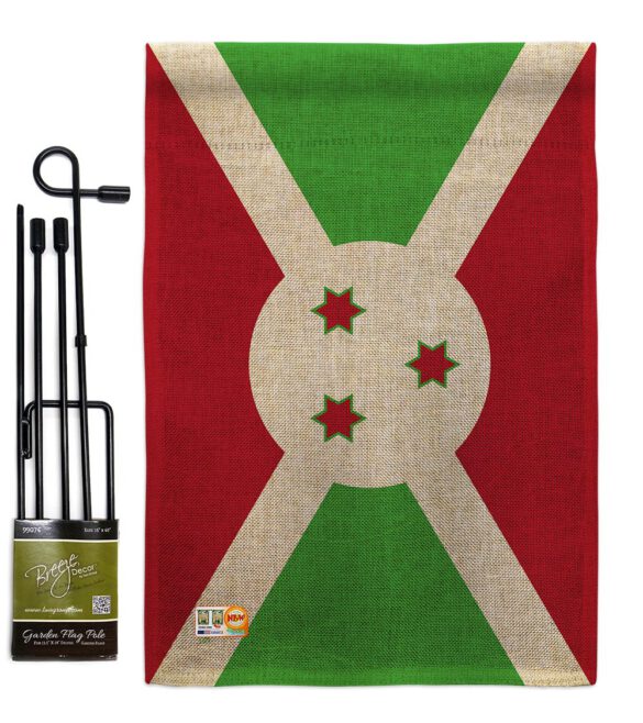Burundi - Nationality Flags of the World Vertical Impressions Decorative Flags HG140043 Made In USA - Image 9