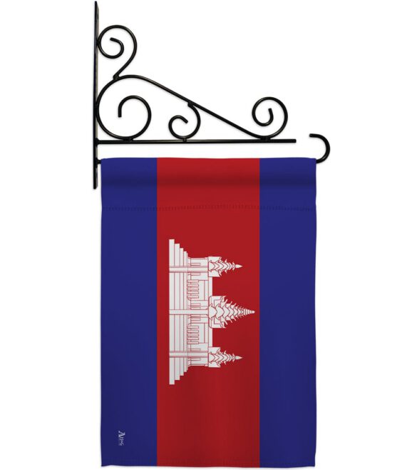 Cambodia - Nationality Flags of the World Vertical Impressions Decorative Flags HG140044 Made In USA - Image 11