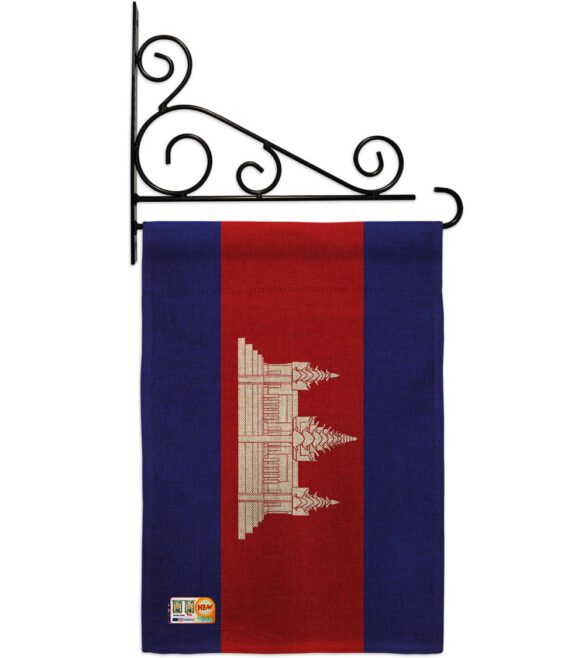 Cambodia - Nationality Flags of the World Vertical Impressions Decorative Flags HG140044 Made In USA - Image 12