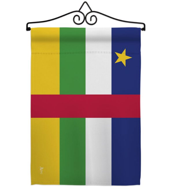 Central African Rep. - Nationality Flags of the World Vertical Impressions Decorative Flags HG140049 Made In USA - Image 7