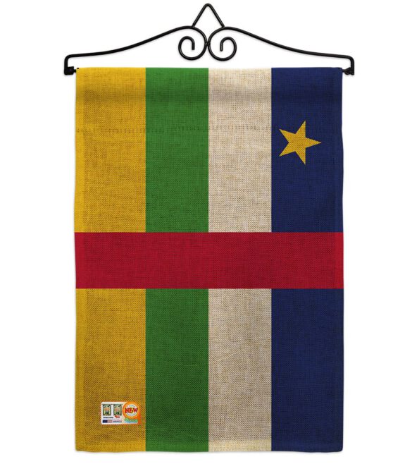 Central African Rep. - Nationality Flags of the World Vertical Impressions Decorative Flags HG140049 Made In USA - Image 10