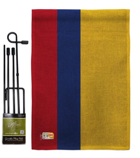 Colombia - Nationality Flags of the World Vertical Impressions Decorative Flags HG140055 Made In USA - Image 9