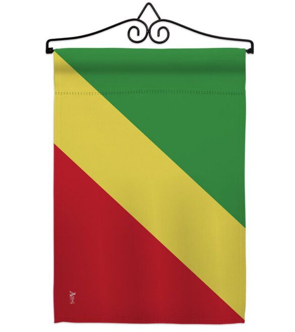 Congo-Republic - Nationality Flags of the World Vertical Impressions Decorative Flags HG140058 Made In USA - Image 7