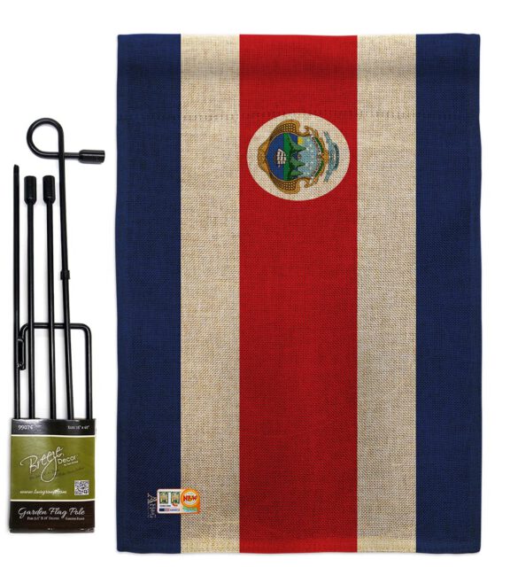 Costa Rica - Nationality Flags of the World Vertical Impressions Decorative Flags HG140060 Made In USA - Image 9