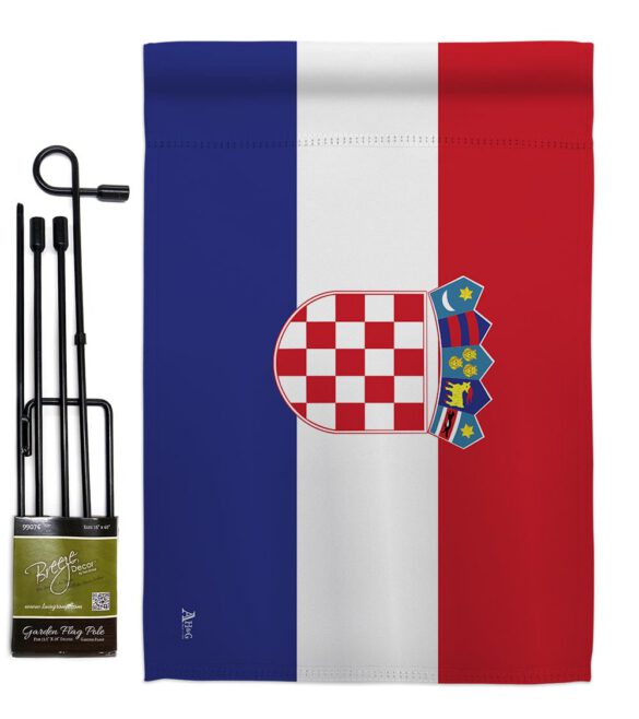 Croatia - Nationality Flags of the World Vertical Impressions Decorative Flags HG140061 Made In USA - Image 4
