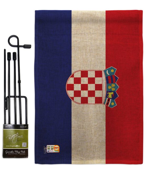 Croatia - Nationality Flags of the World Vertical Impressions Decorative Flags HG140061 Made In USA - Image 9