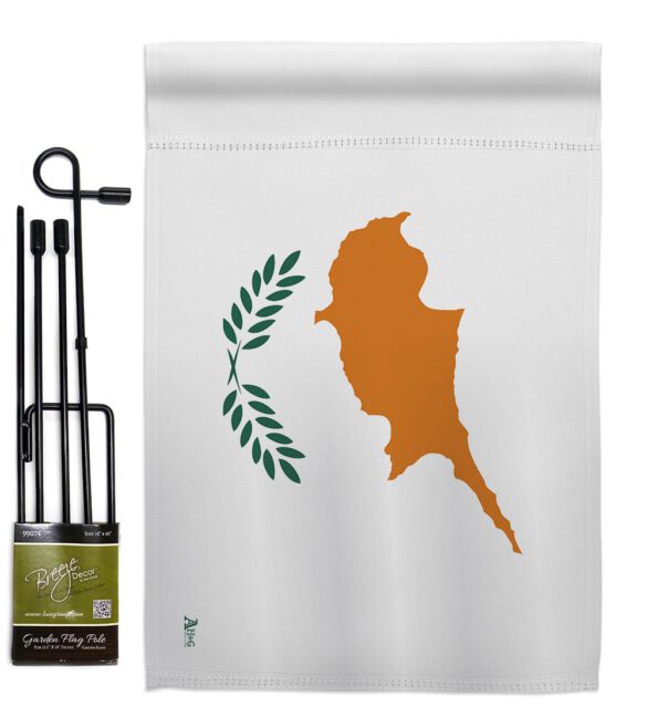 Cyprus - Nationality Flags of the World Vertical Impressions Decorative Flags HG140064 Made In USA - Image 4