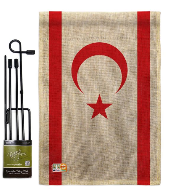 Cyprus Northern - Nationality Flags of the World Vertical Impressions Decorative Flags HG140065 Made In USA - Image 9