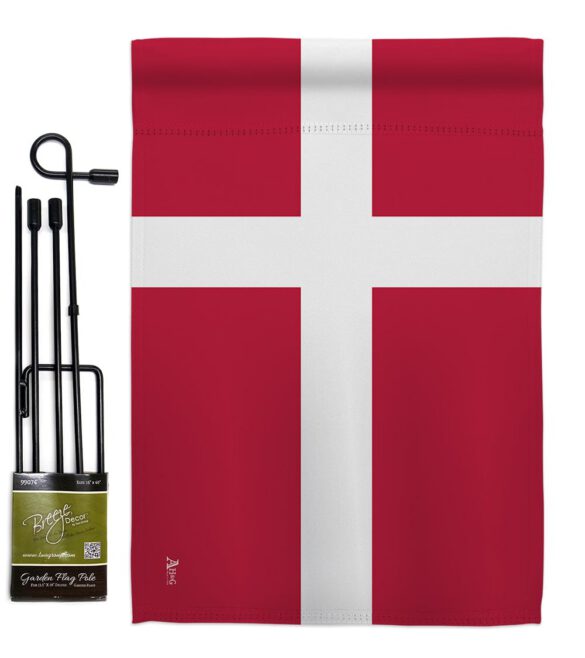 Denmark - Nationality Flags of the World Vertical Impressions Decorative Flags HG140067 Made In USA - Image 4