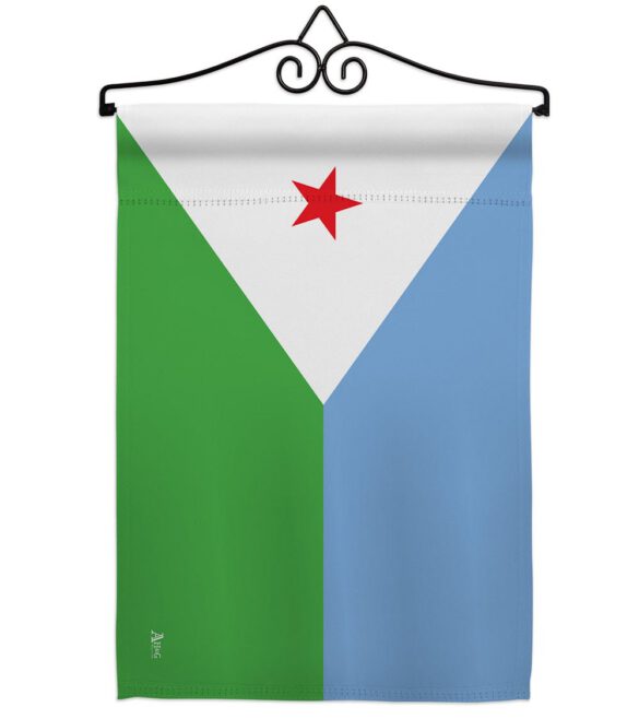 Djibouti - Nationality Flags of the World Vertical Impressions Decorative Flags HG140068 Made In USA - Image 7