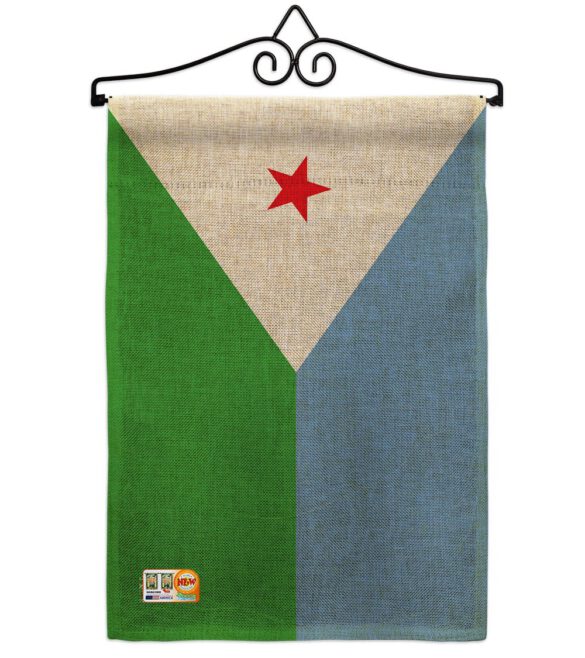 Djibouti - Nationality Flags of the World Vertical Impressions Decorative Flags HG140068 Made In USA - Image 10