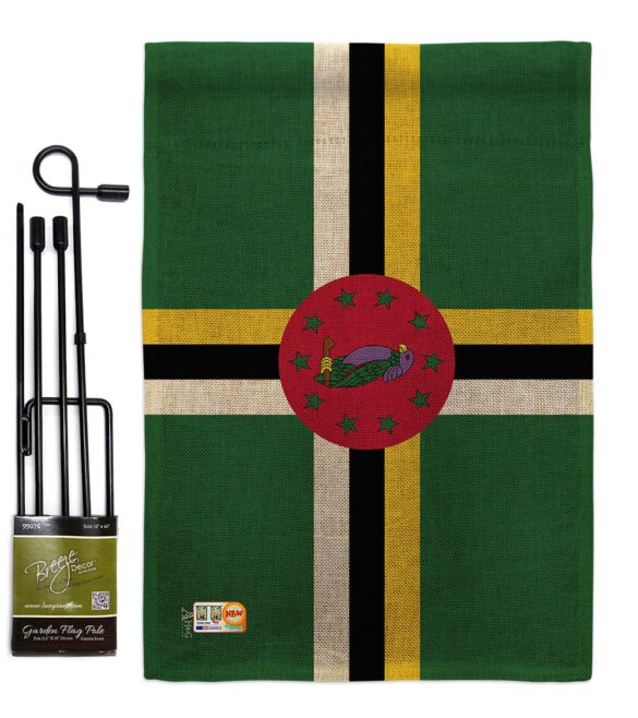 Dominica - Nationality Flags of the World Vertical Impressions Decorative Flags HG140069 Made In USA - Image 9