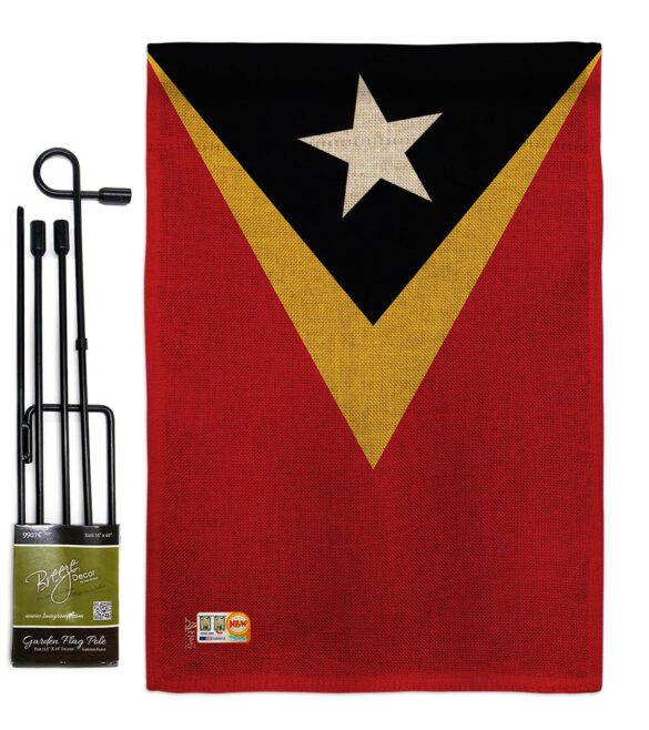 East Timor - Nationality Flags of the World Vertical Impressions Decorative Flags HG140072 Made In USA - Image 9