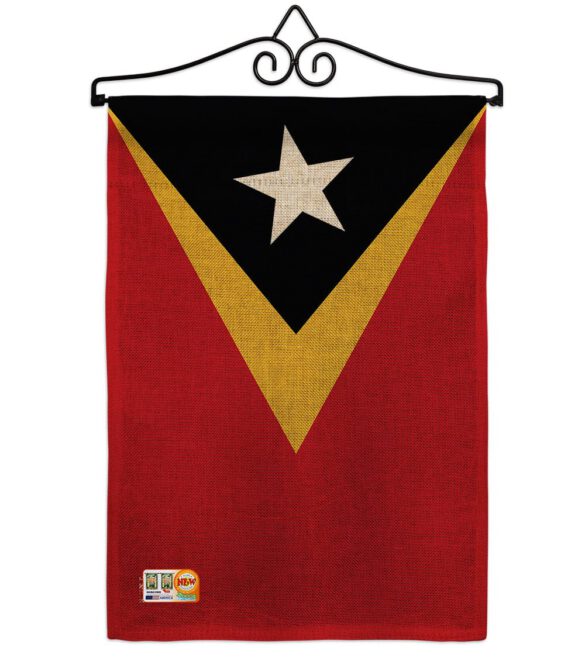 East Timor - Nationality Flags of the World Vertical Impressions Decorative Flags HG140072 Made In USA - Image 10