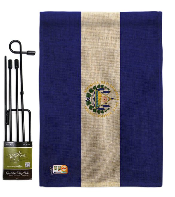 El Salvador - Nationality Flags of the World Vertical Impressions Decorative Flags HG140075 Made In USA - Image 9