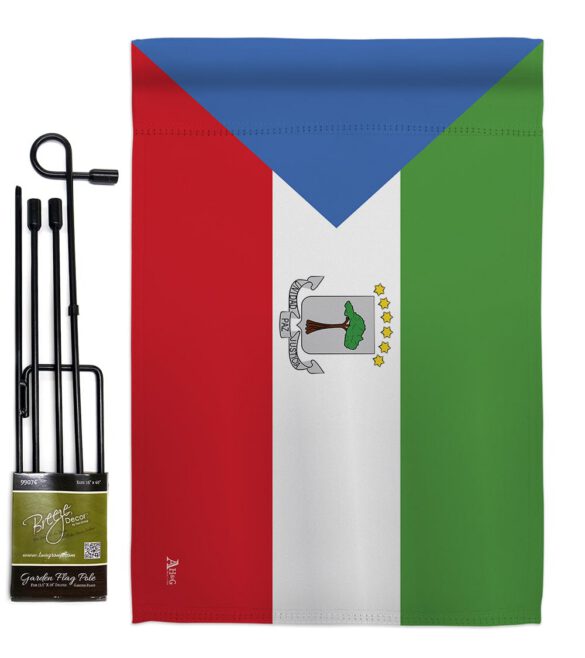 Equatorial Guinea - Nationality Flags of the World Vertical Impressions Decorative Flags HG140077 Made In USA - Image 4