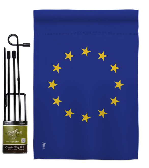European - Nationality Flags of the World Vertical Impressions Decorative Flags HG140081 Made In USA - Image 4