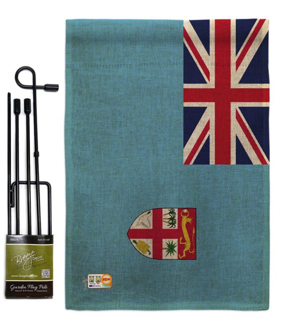 FIJI - Nationality Flags of the World Vertical Impressions Decorative Flags HG140084 Made In USA - Image 9