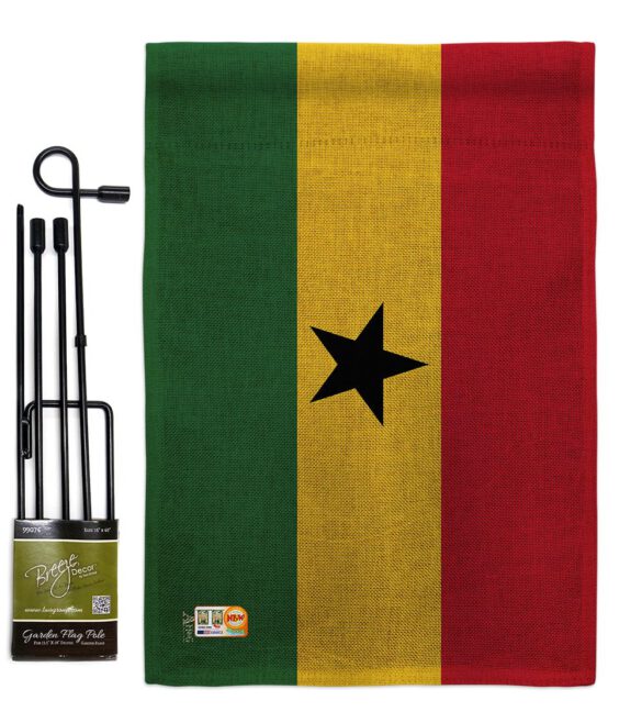 Ghana - Nationality Flags of the World Vertical Impressions Decorative Flags HG140092 Made In USA - Image 9