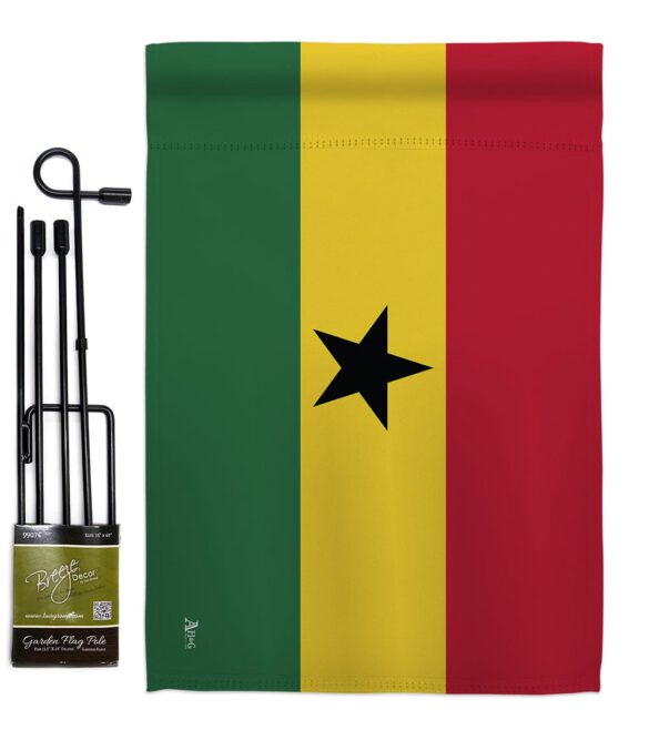 Ghana - Nationality Flags of the World Vertical Impressions Decorative Flags HG140092 Made In USA - Image 4