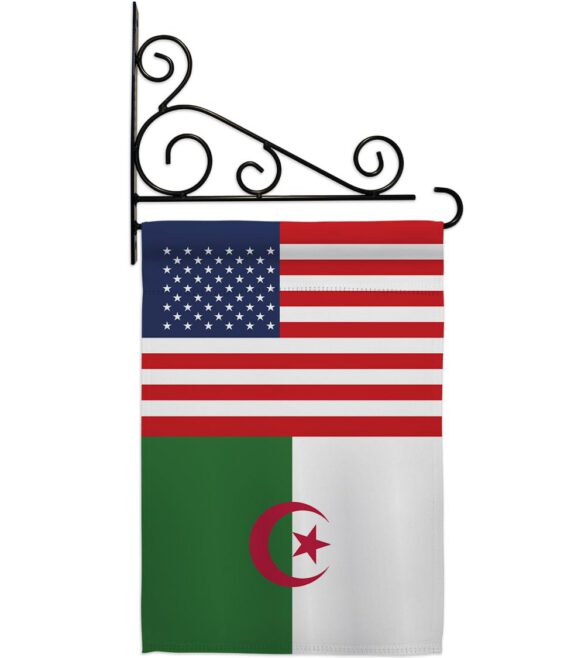Algeria US Friendship - Nationality Flags of the World Vertical Impressions Decorative Flags HG140274 Made In USA - Image 9