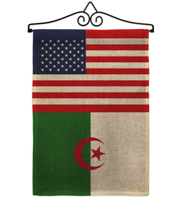 Algeria US Friendship - Nationality Flags of the World Vertical Impressions Decorative Flags HG140274 Made In USA - Image 14