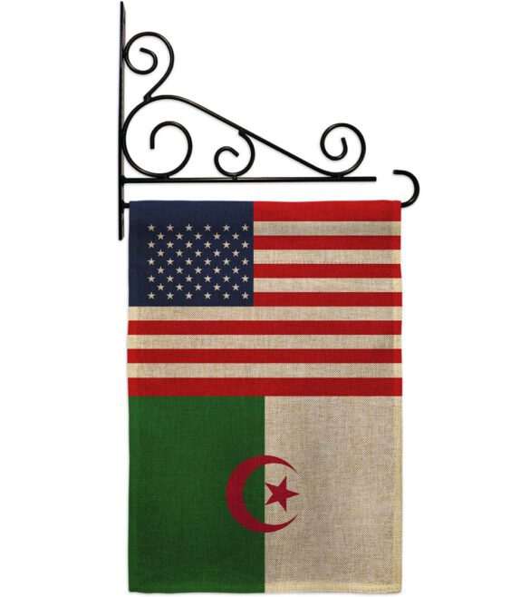 Algeria US Friendship - Nationality Flags of the World Vertical Impressions Decorative Flags HG140274 Made In USA - Image 15