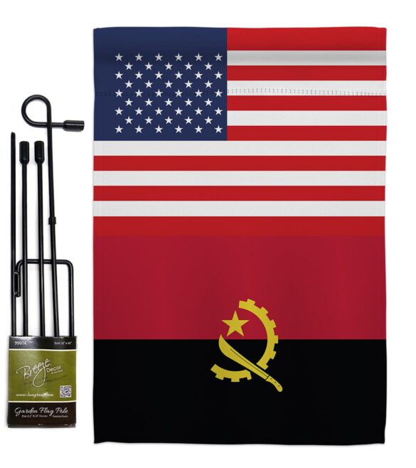 Angola US Friendship - Nationality Flags of the World Vertical Impressions Decorative Flags HG140276 Made In USA - Image 5