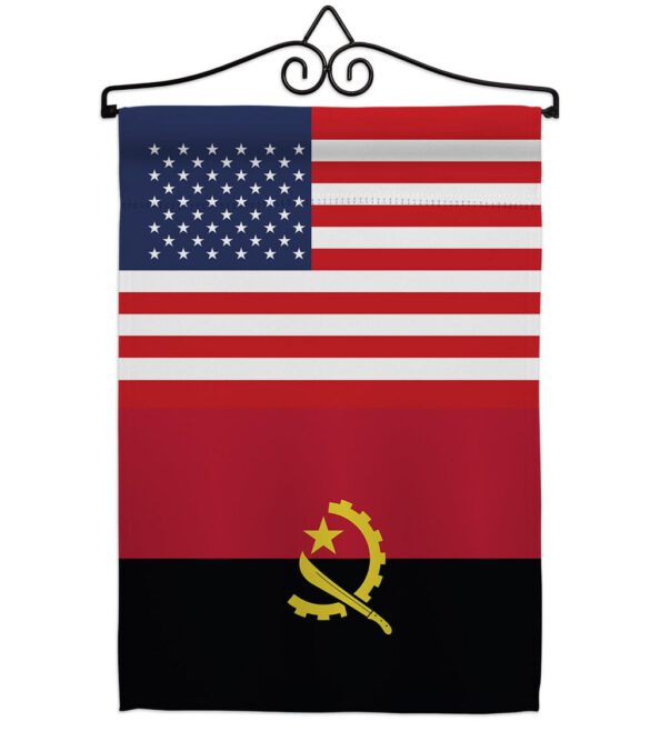 Angola US Friendship - Nationality Flags of the World Vertical Impressions Decorative Flags HG140276 Made In USA - Image 8