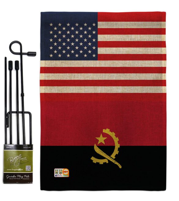 Angola US Friendship - Nationality Flags of the World Vertical Impressions Decorative Flags HG140276 Made In USA - Image 13