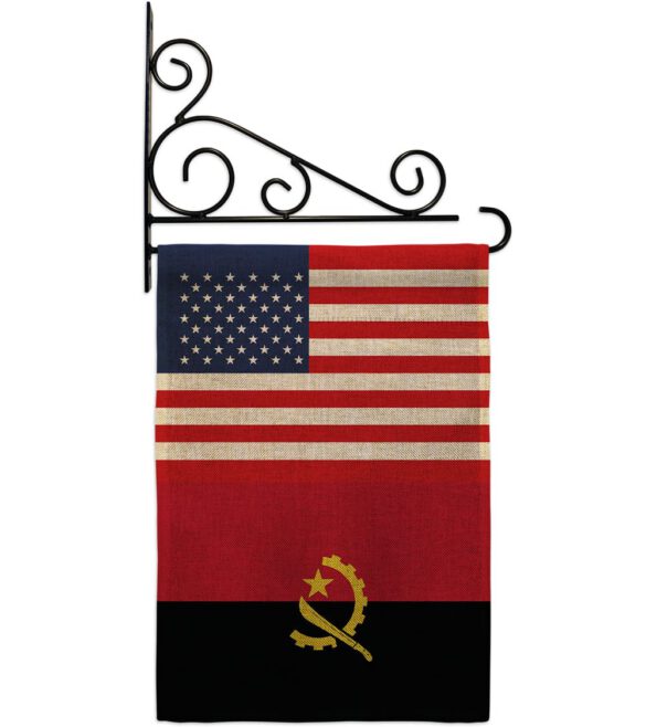 Angola US Friendship - Nationality Flags of the World Vertical Impressions Decorative Flags HG140276 Made In USA - Image 15