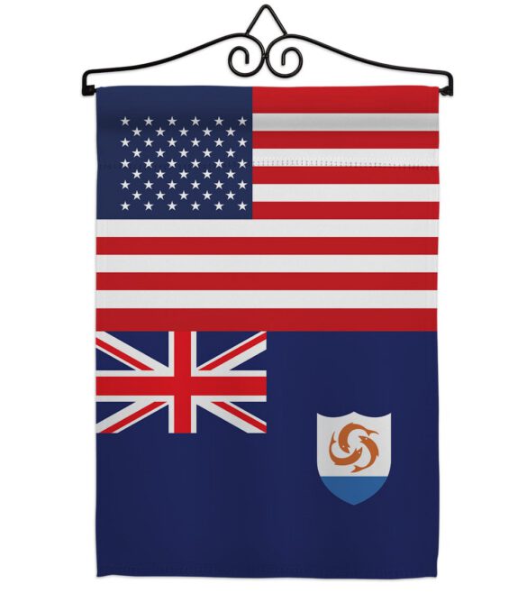 Anguilla US Friendship - Nationality Flags of the World Vertical Impressions Decorative Flags HG140277 Made In USA - Image 8