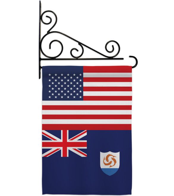 Anguilla US Friendship - Nationality Flags of the World Vertical Impressions Decorative Flags HG140277 Made In USA - Image 9