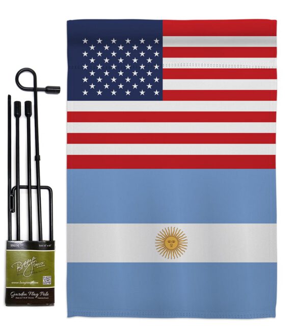 Argentina US Friendship - Nationality Flags of the World Vertical Impressions Decorative Flags HG140280 Made In USA - Image 5