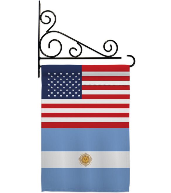 Argentina US Friendship - Nationality Flags of the World Vertical Impressions Decorative Flags HG140280 Made In USA - Image 9