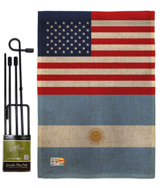 Argentina US Friendship - Nationality Flags of the World Vertical Impressions Decorative Flags HG140280 Made In USA - Image 13