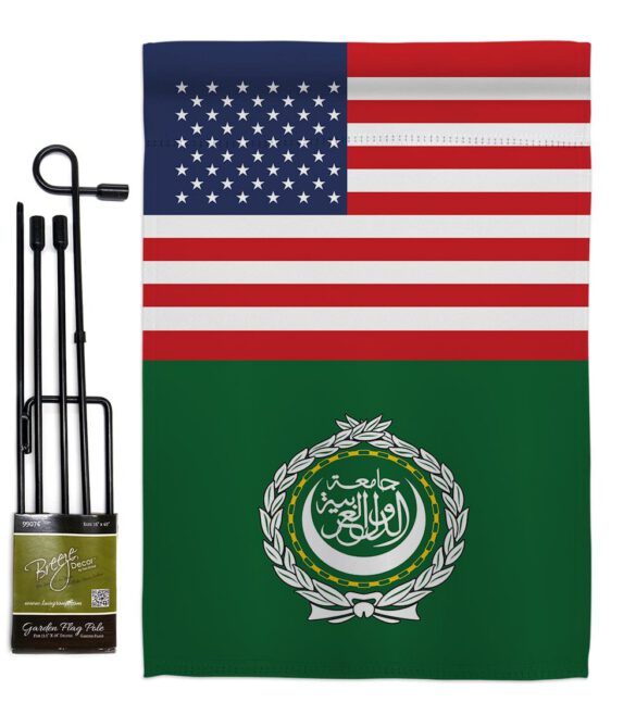 Arab League US Friendship - Nationality Flags of the World Vertical Impressions Decorative Flags HG140281 Made In USA - Image 5
