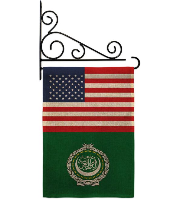 Arab League US Friendship - Nationality Flags of the World Vertical Impressions Decorative Flags HG140281 Made In USA - Image 15