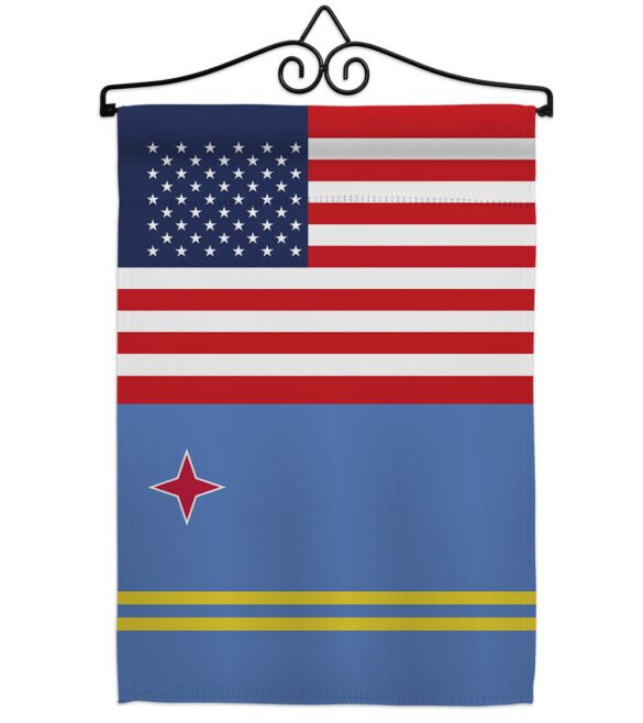 Aruba US Friendship - Nationality Flags of the World Vertical Impressions Decorative Flags HG140283 Made In USA - Image 8